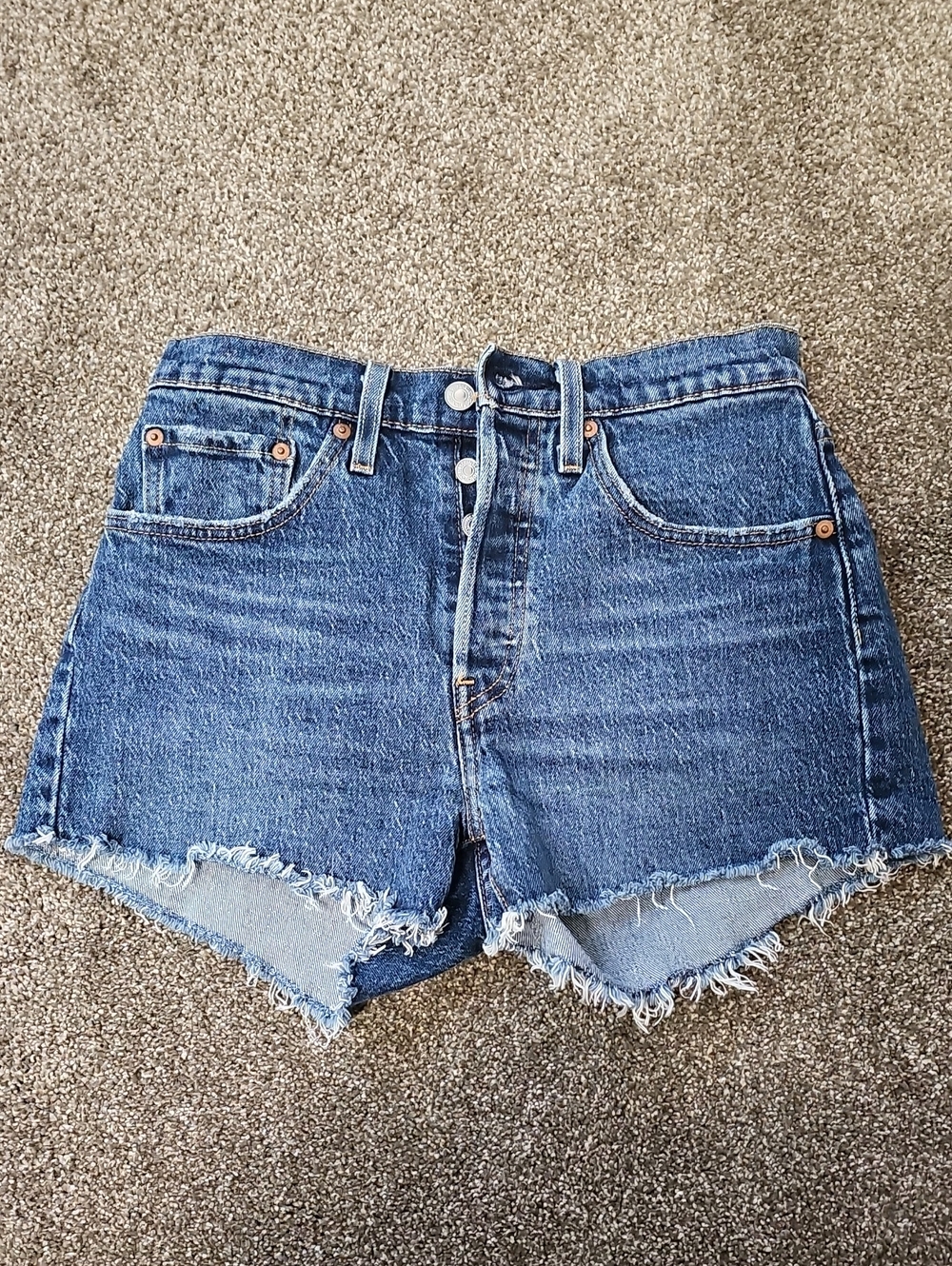 Levi's 501 Vintage-Inspired Blue Denim Shorts